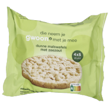 g'woon maïswafels met zeezout